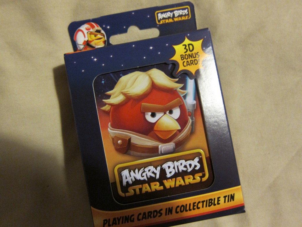 STAR WARS ANGRY BIRDS PLAYING CARDS IN METAL TIN COLLECT ALL 4 PLAYING CARDS 